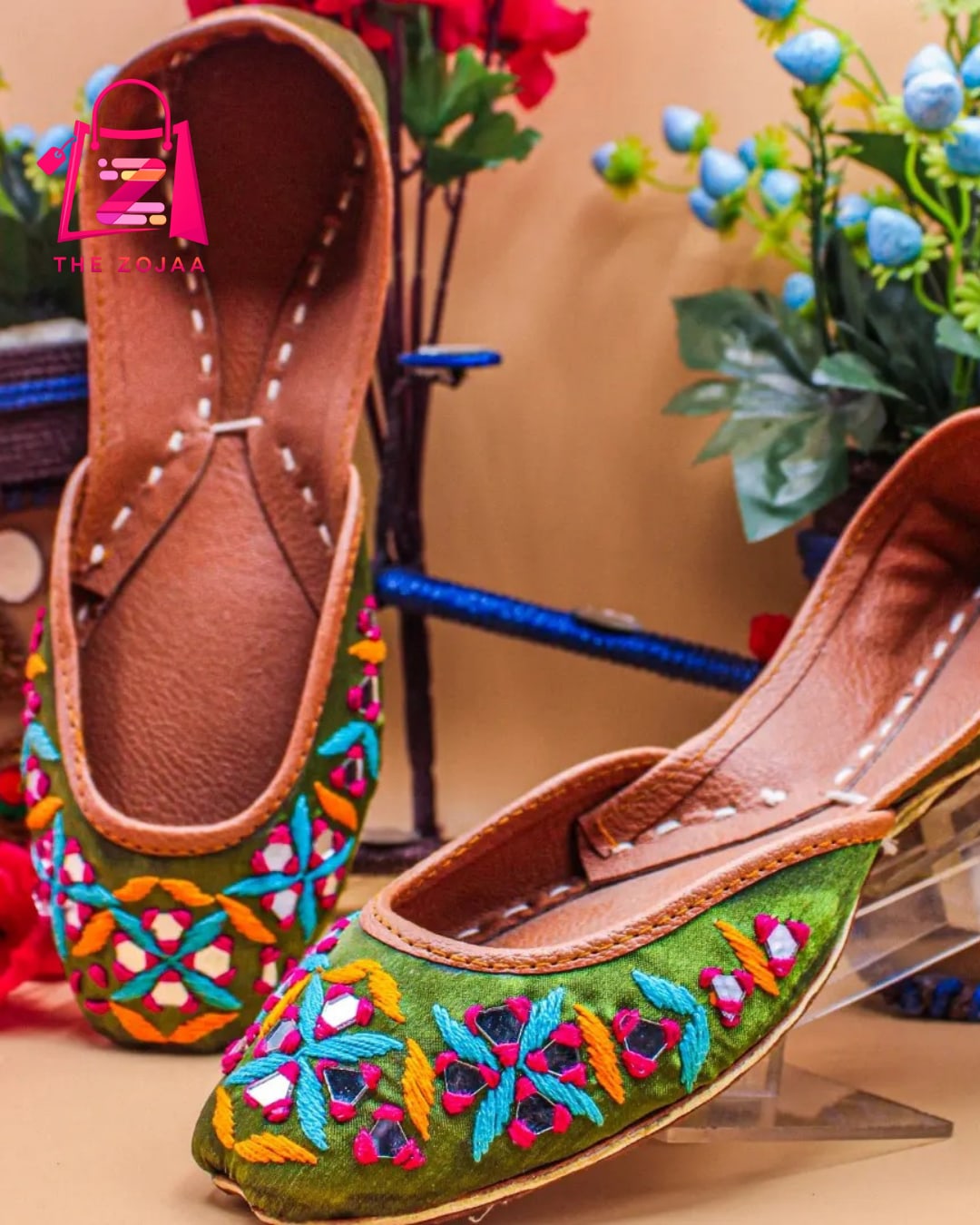 Multi-Color Embroidered Khussa