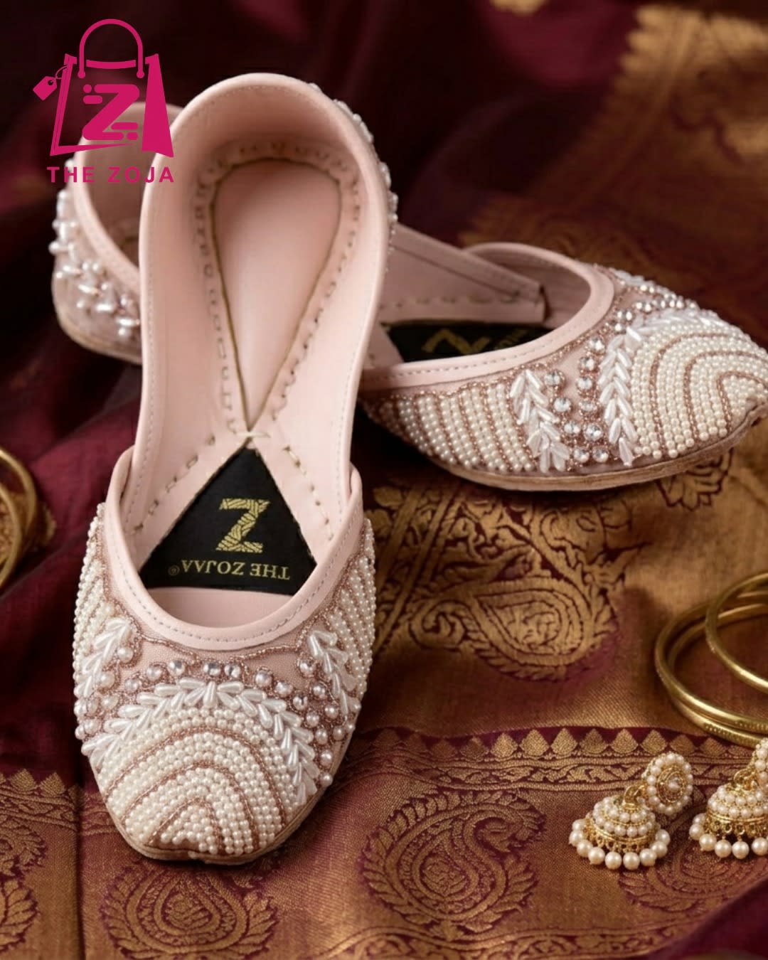 Blush Pearl Royale Khussa