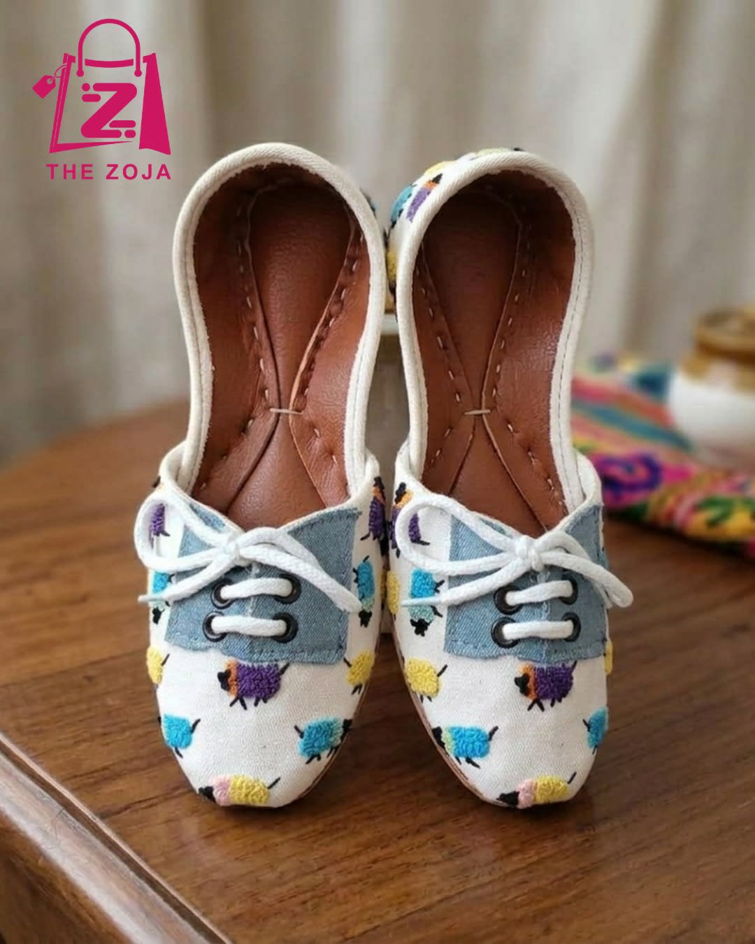 Candy Bloom Khussa Style Brogues