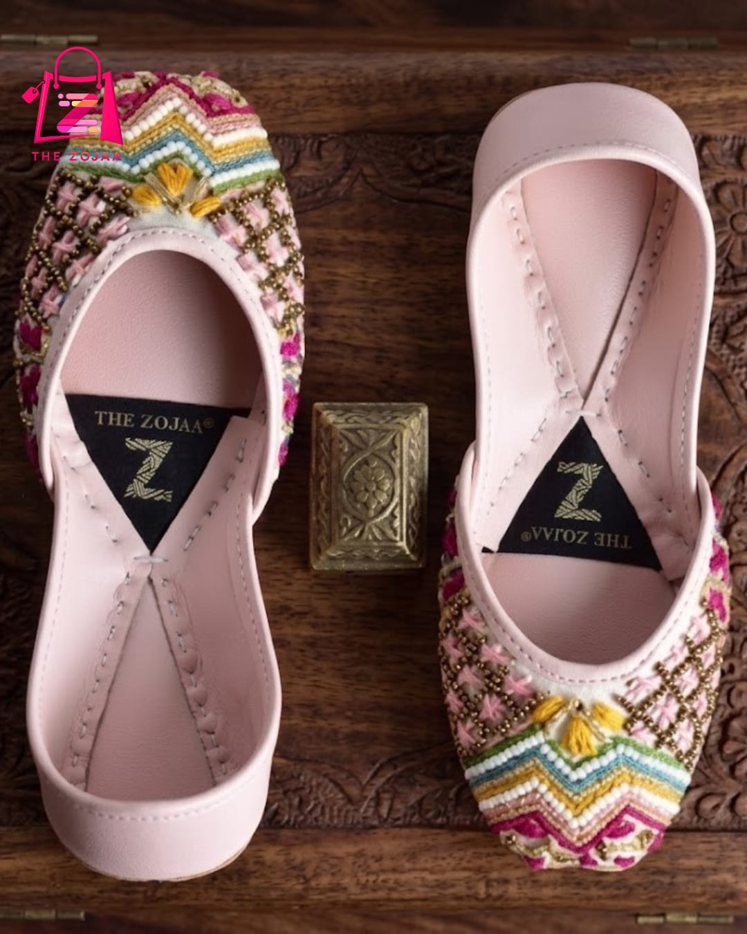 Shehnai Pink Khussa