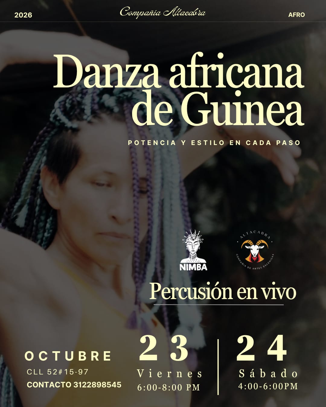 🪘🔥DANZA AFRO DE GUINEA CON PERCUSIÓN EN VIVO🪘🔥