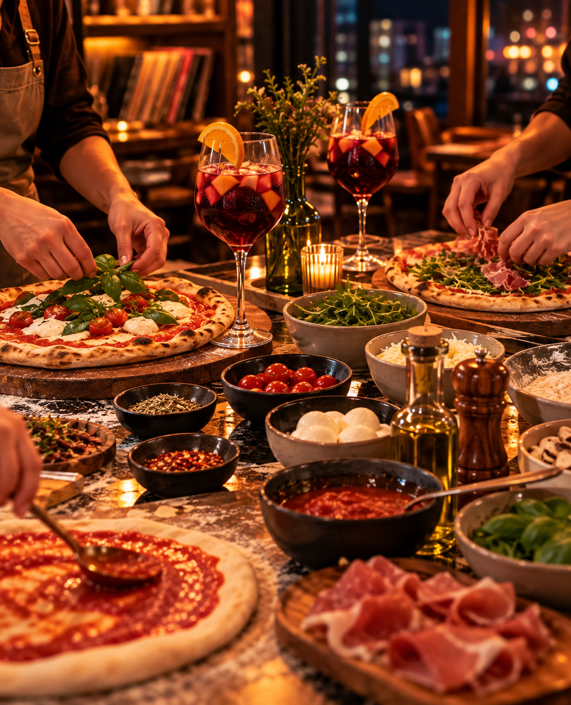 🍕 Pizza & Sangría: Crea, Brinda y Disfruta