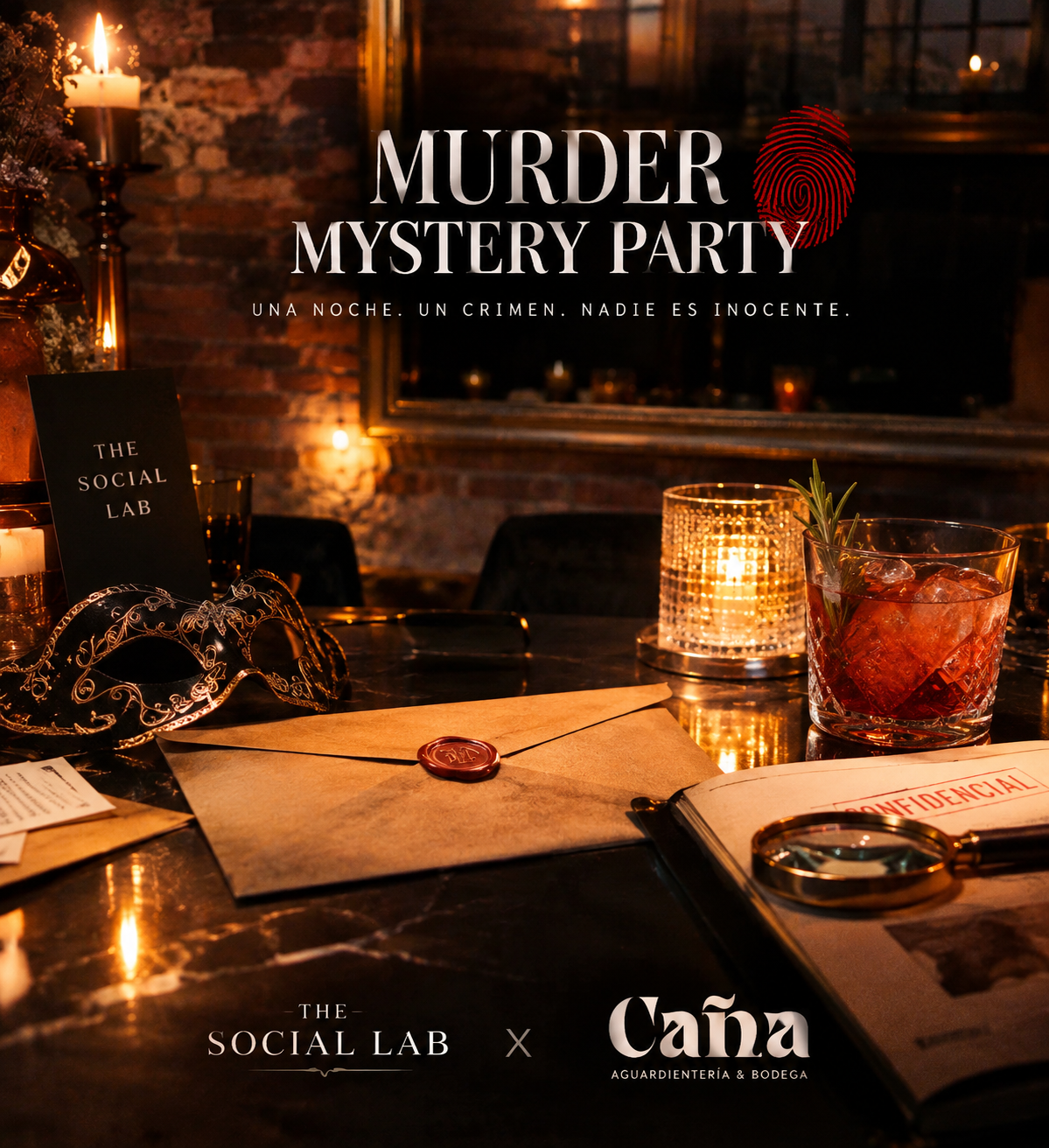 🕯️ Murder Mystery Party: Una Noche, Un Crimen y Muchos Sospechosos 🔎