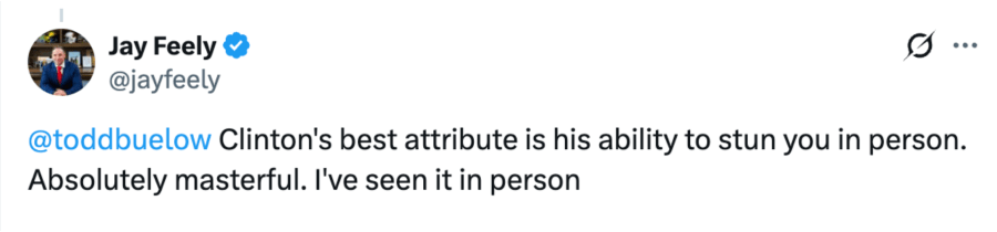 Clinton best attribute tweet