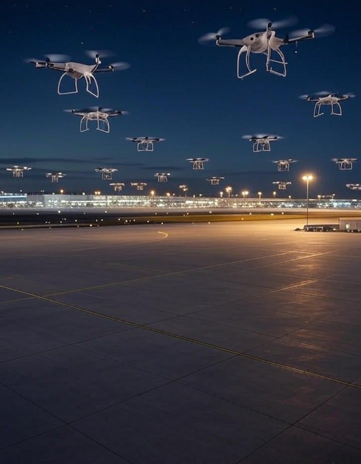 Dronų pastebėjimai sustabdo skrydžius Miuncheno oro uoste