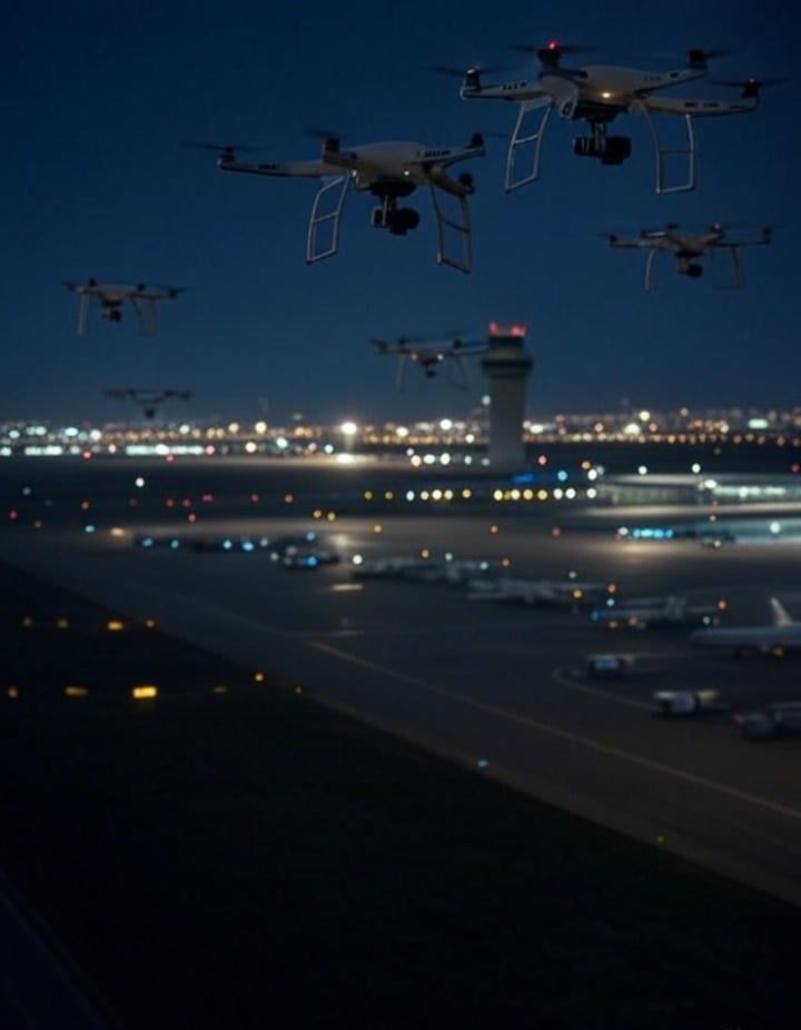 Dronų pastebėjimai sustabdo skrydžius Miuncheno oro uoste
