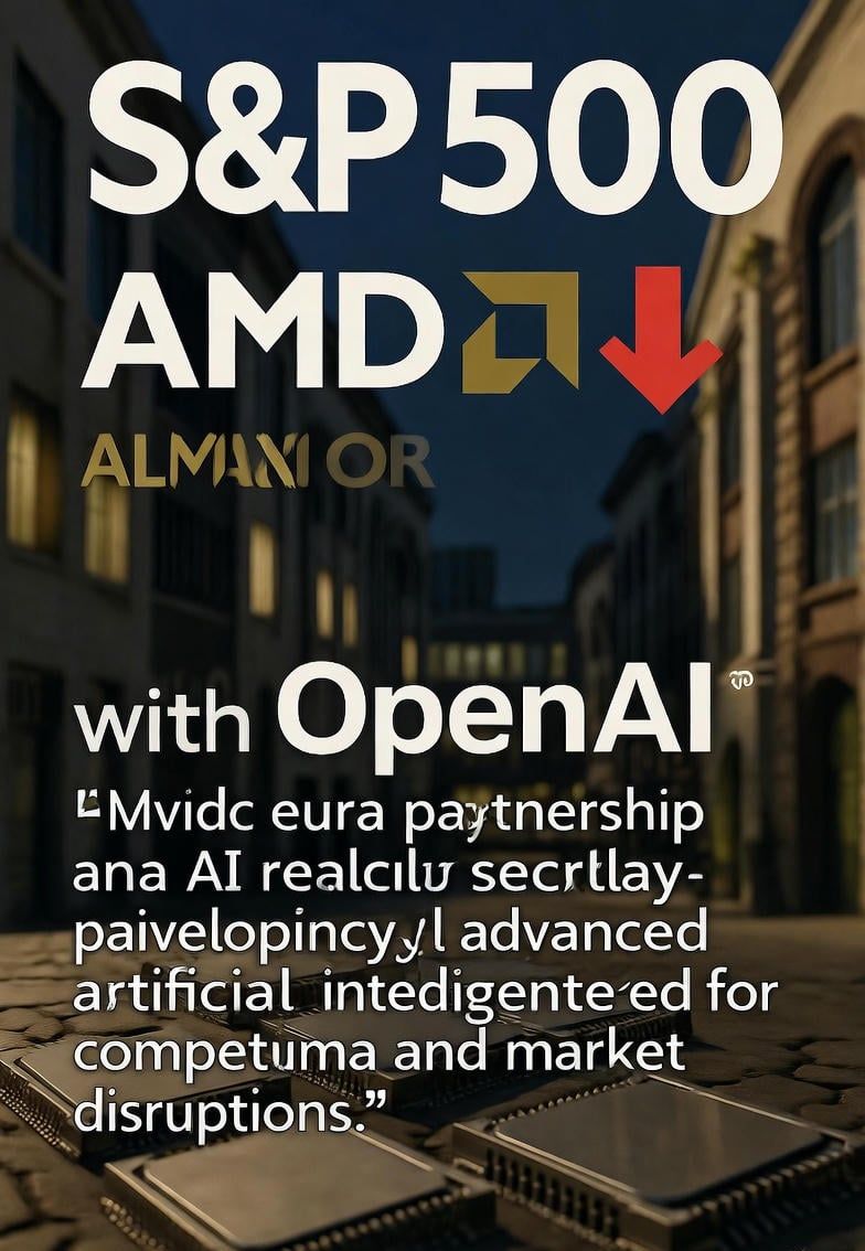 S&P 500 ir Nasdaq kyla dėl AMD sandorio su OpenAI