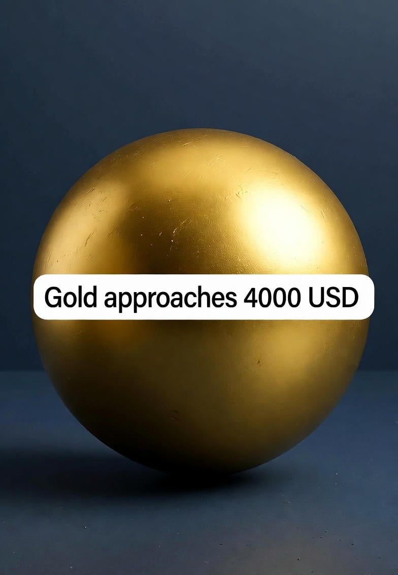 Auksas artėja prie 4000 USD už unciją
