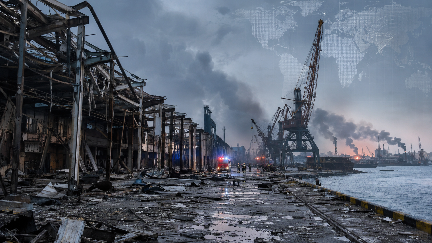 Rusijos ir Ukrainos atakos: kritinė logistikos infrastruktūra nukentėjo