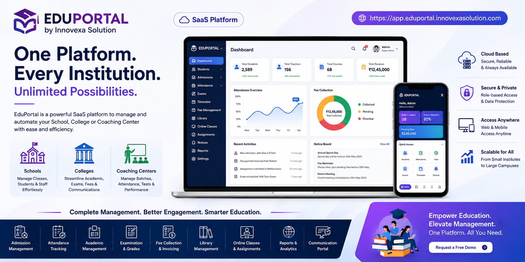 Eduportal: Next-Generation Institutional Management & Learning