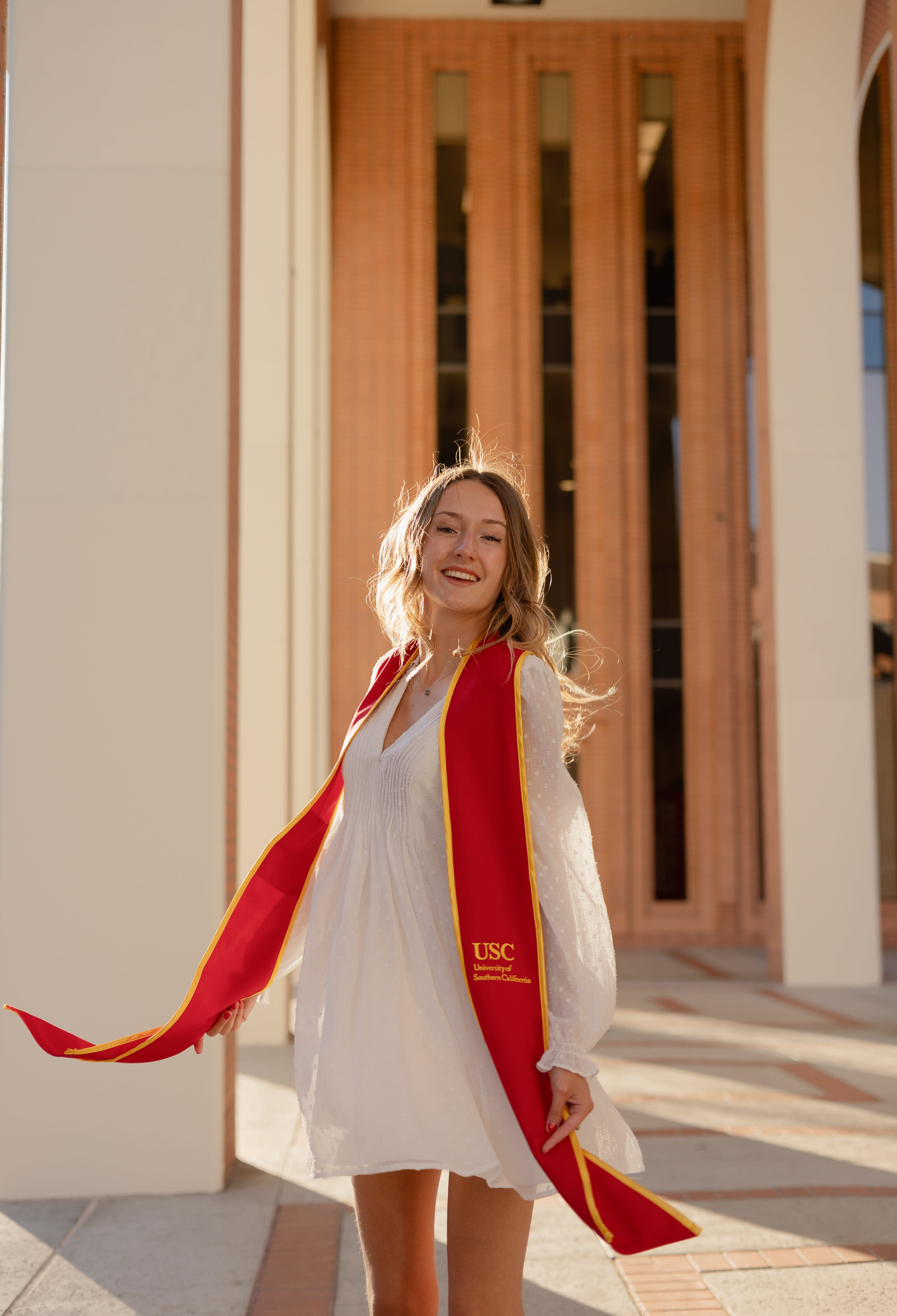 Graduation portrait at campus — Bay Area grad photographer