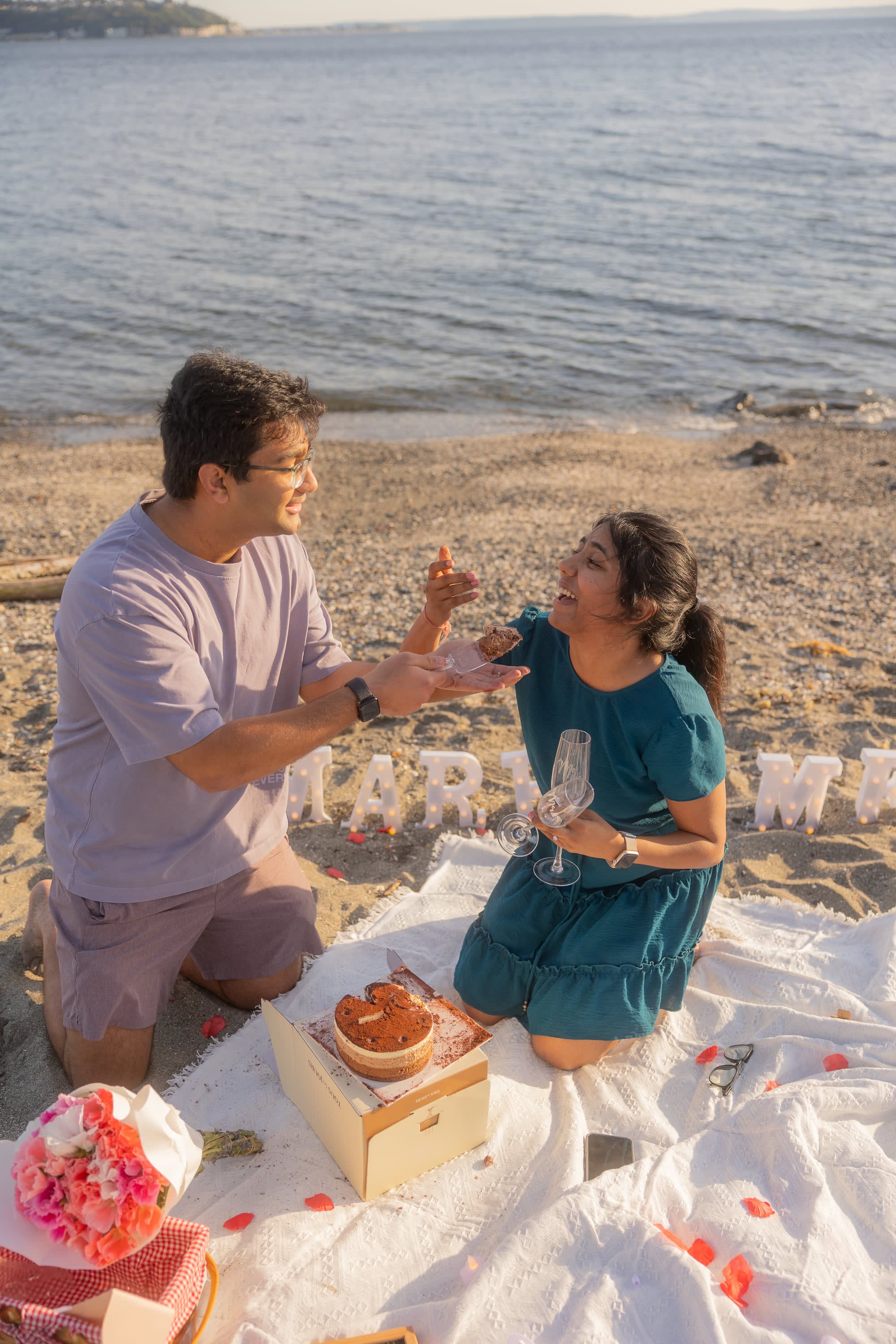 Surprise proposal at sunset in the San Francisco Bay Area — photosbyjenny