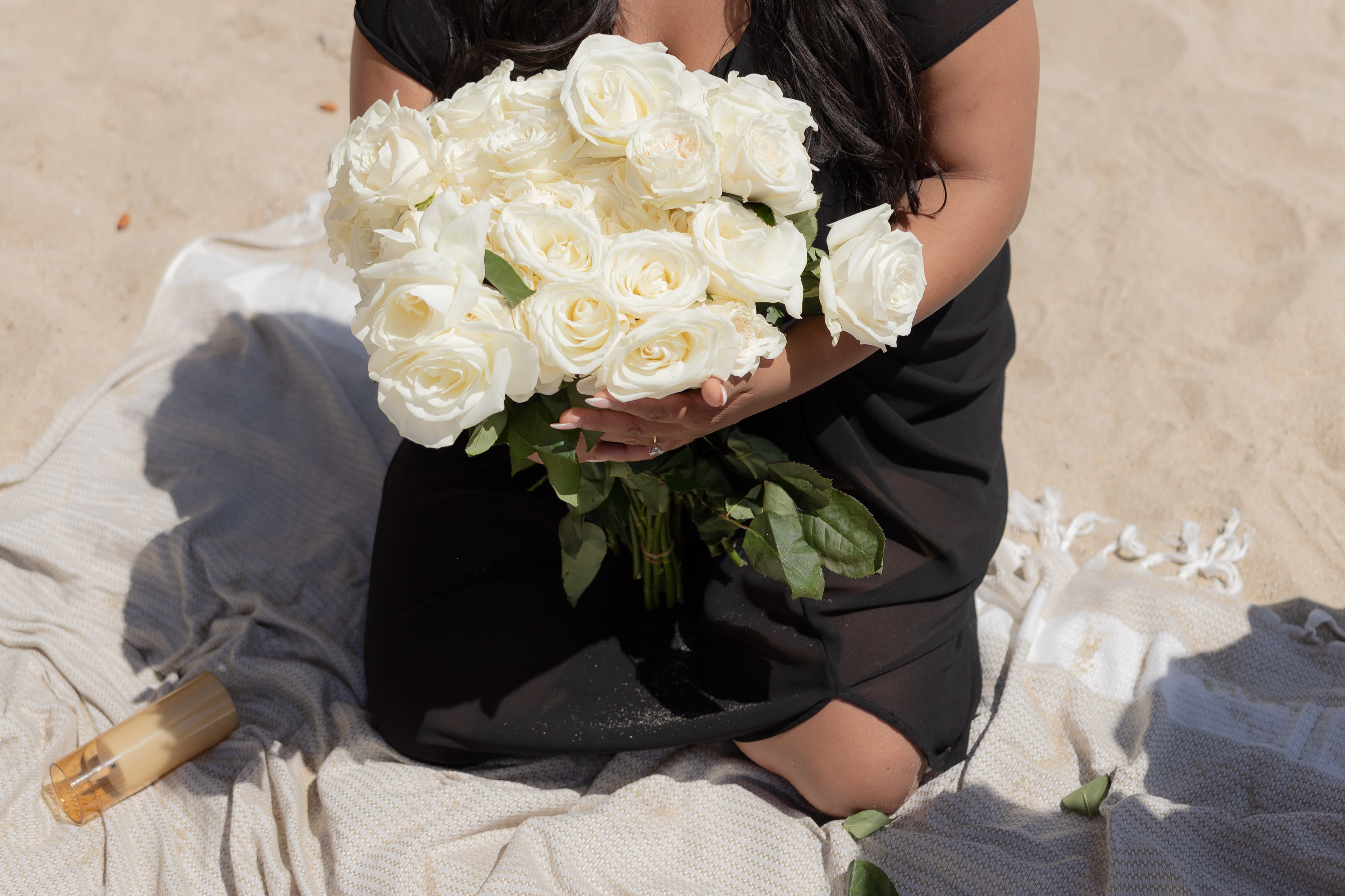 Couple celebrating after a Bay Area proposal — photosbyjenny