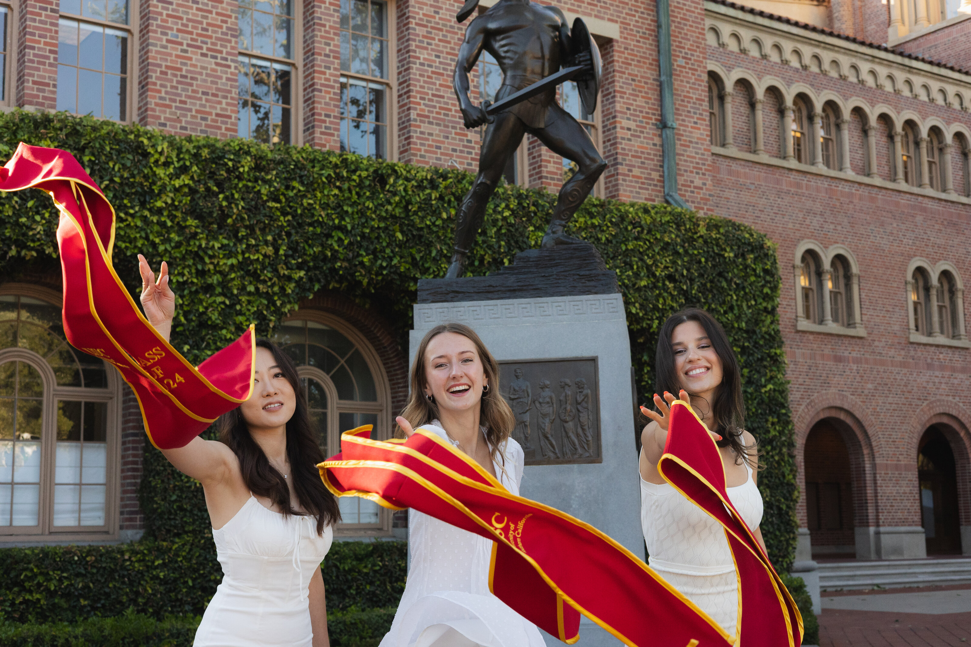 grad photo banner throwing