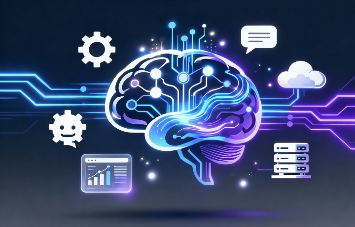 AI Automation dashboard showing platforms and tools used for this service