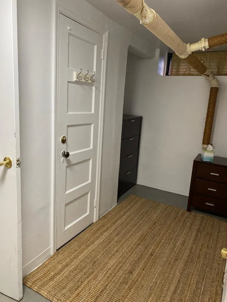 Cozy room with minimal decor.