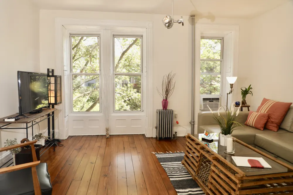 Bright apartment with modern decor.