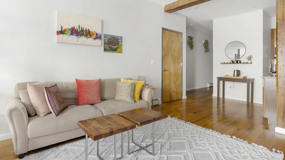 Cozy living room with decor.