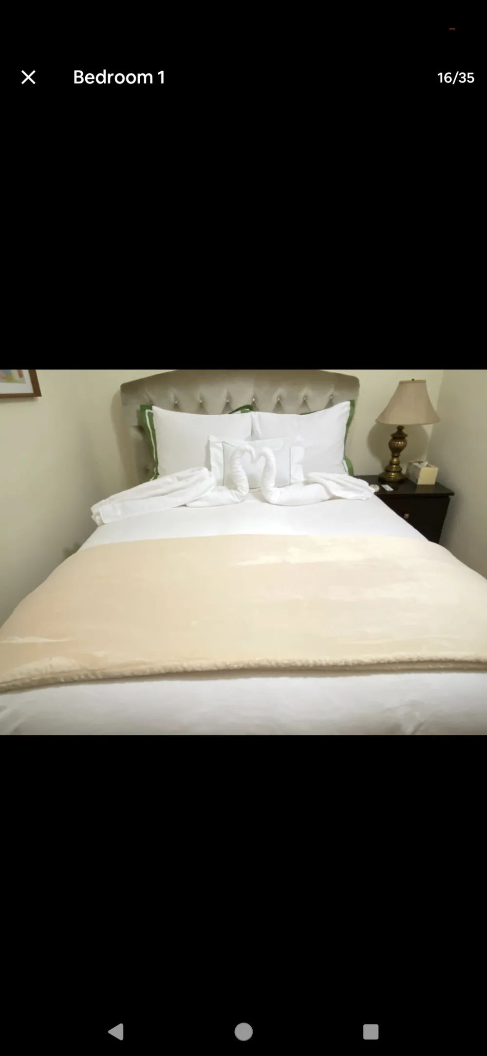 Cozy bedroom with elegant decor.