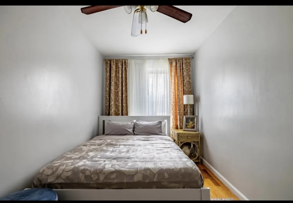 Cozy bedroom with simple decor.