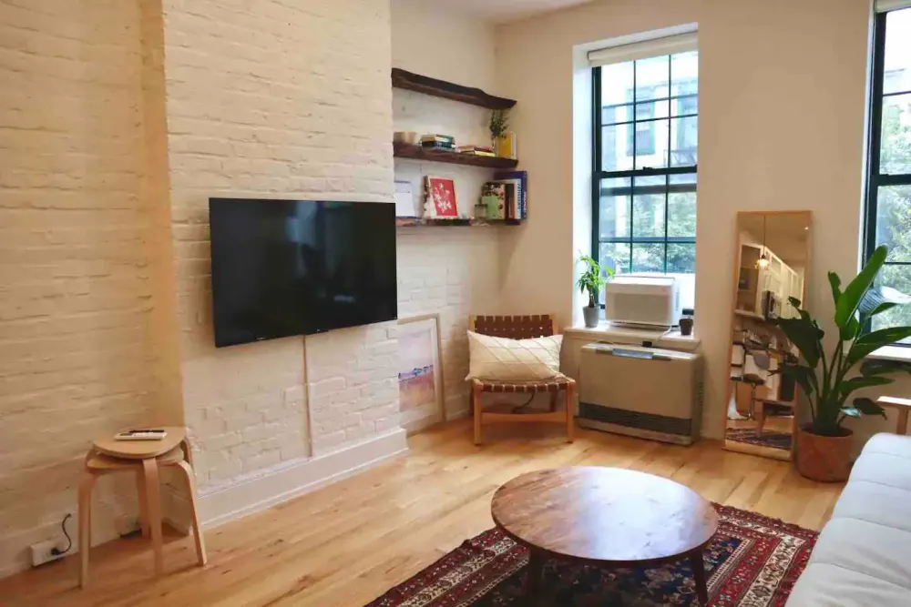 Cozy living room with decor.