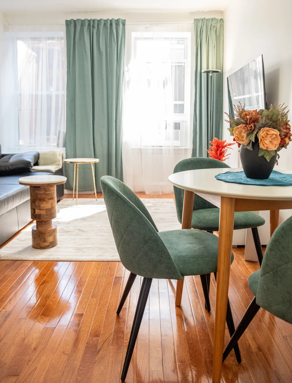 Cozy living room with modern decor.