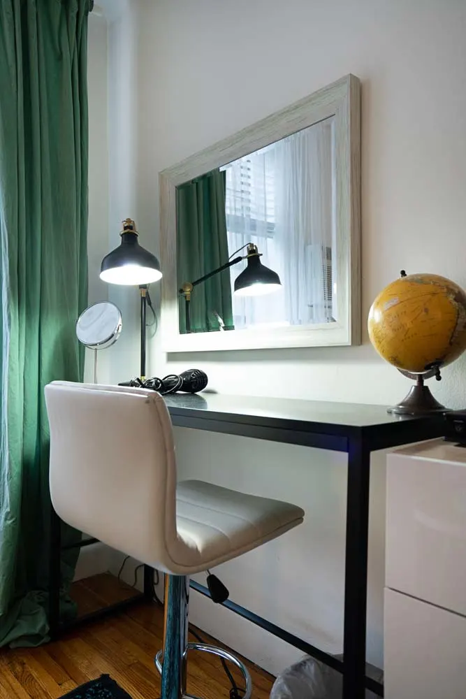 Cozy workspace with modern decor.