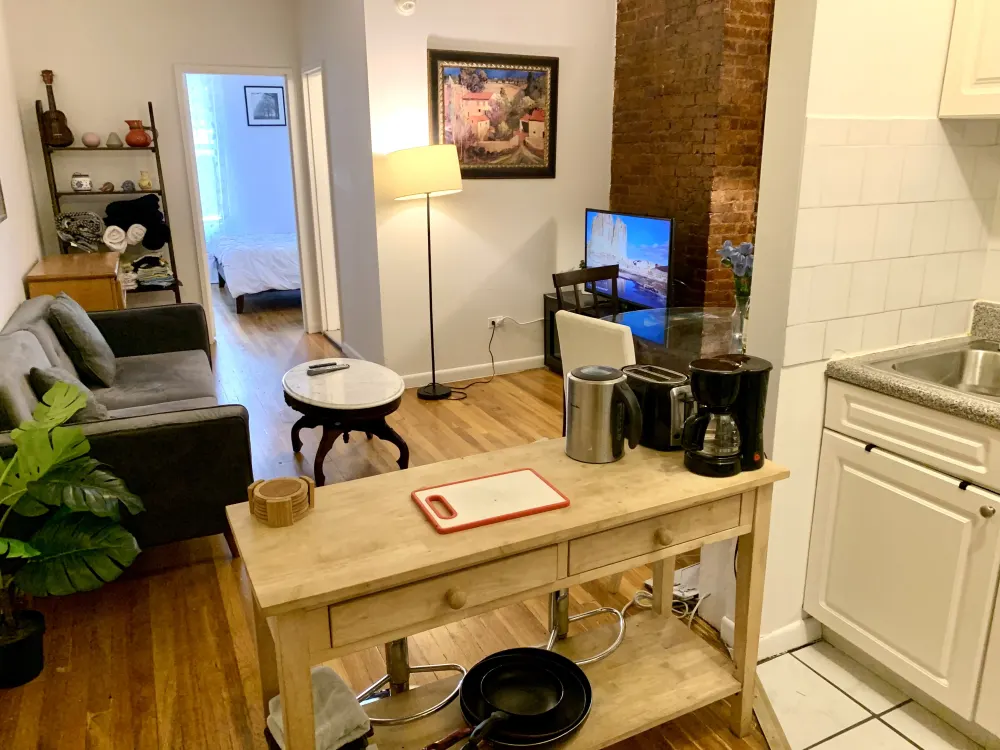 Cozy apartment with modern amenities.