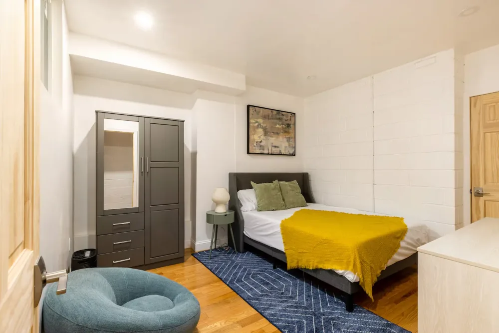 Cozy room with modern decor.