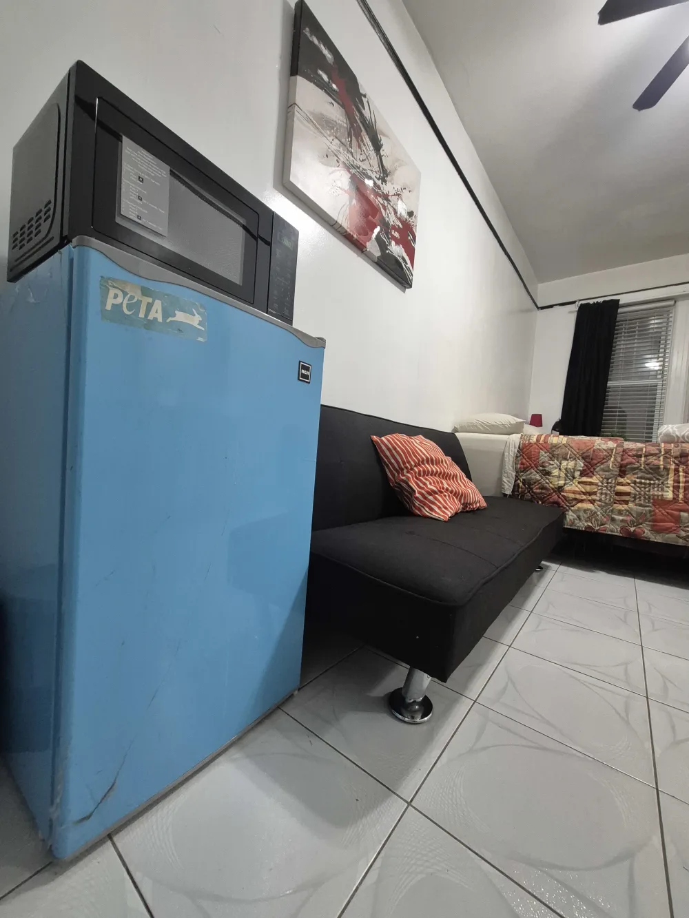 Cozy room with modern furnishings.