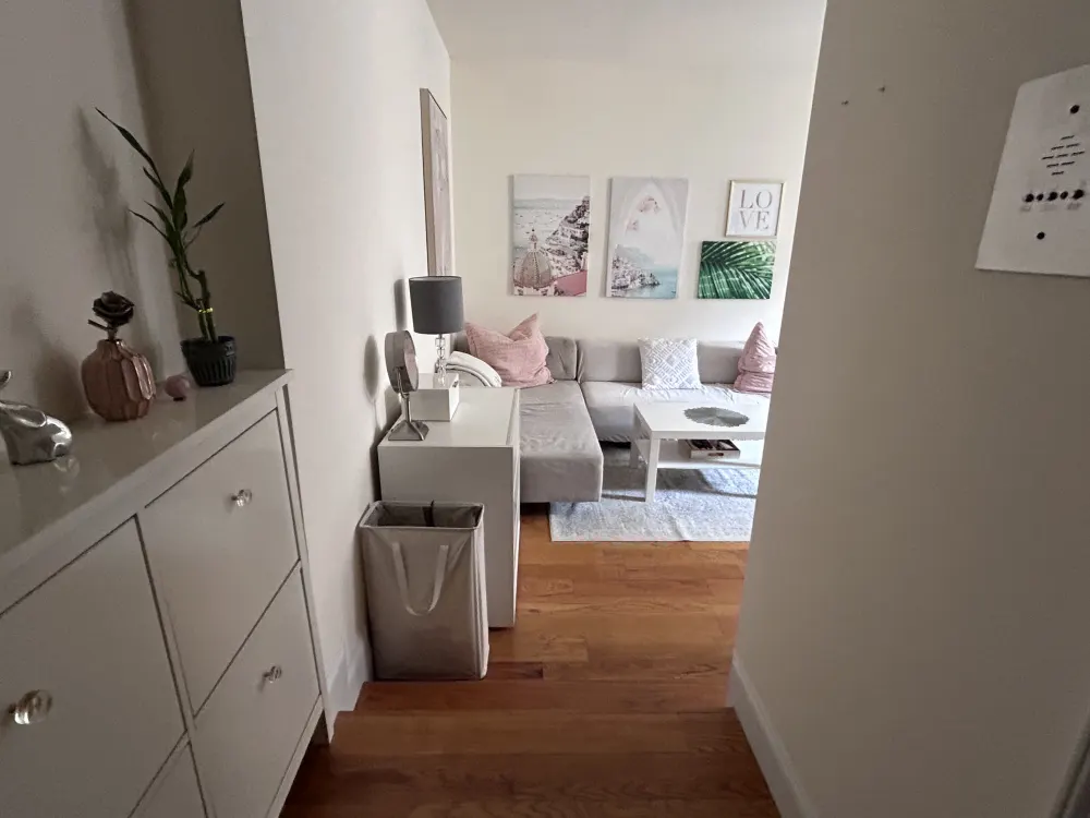 Cozy living room with decor.