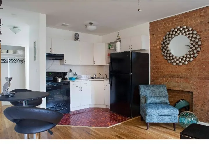 Cozy kitchen with modern decor.