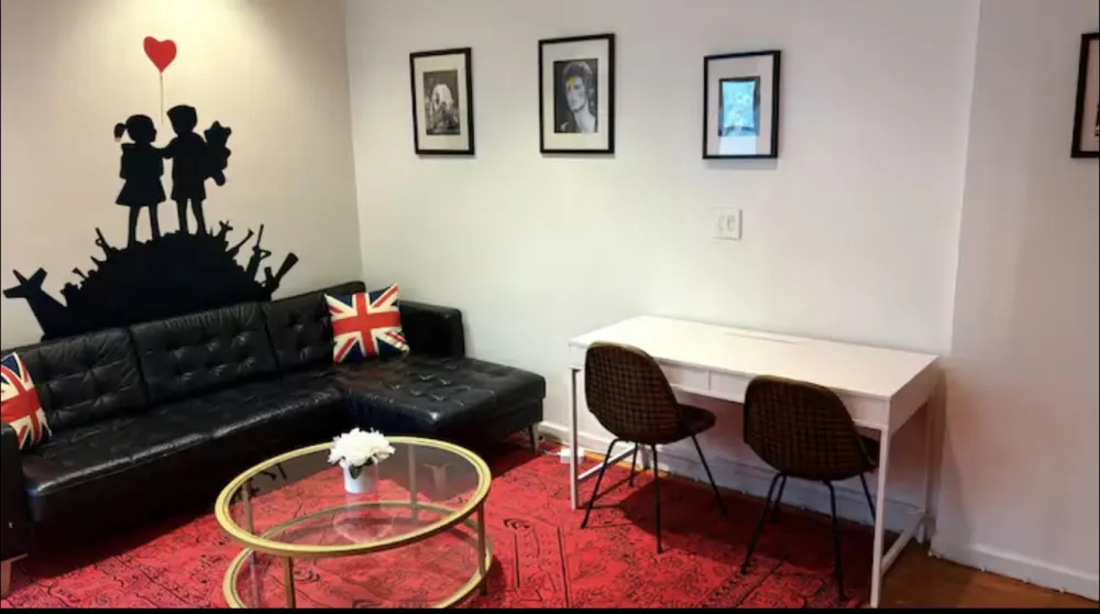 Cozy living room with modern decor.