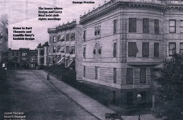 Charming garden patio with seating.
