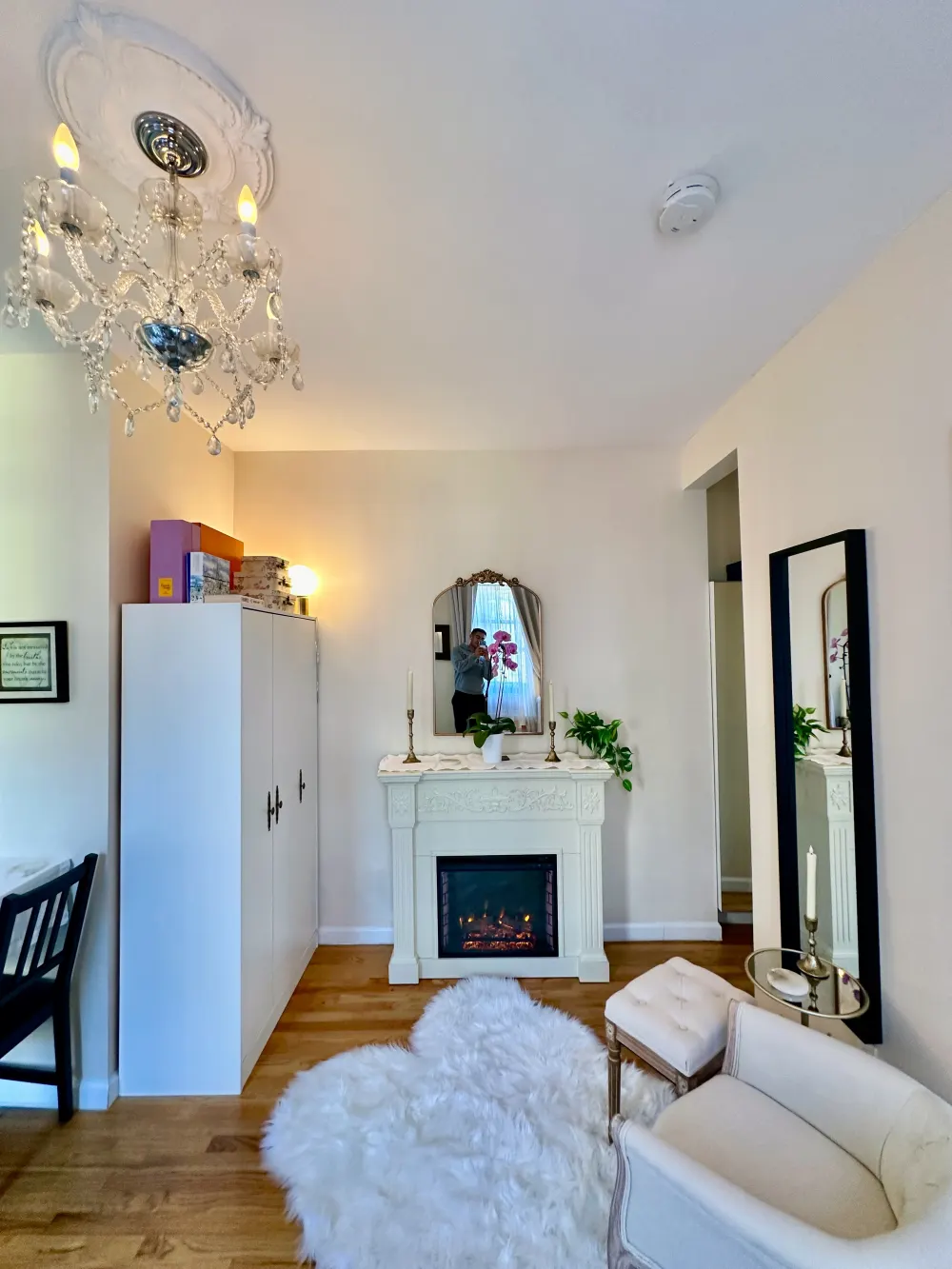 Cozy room with elegant decor.