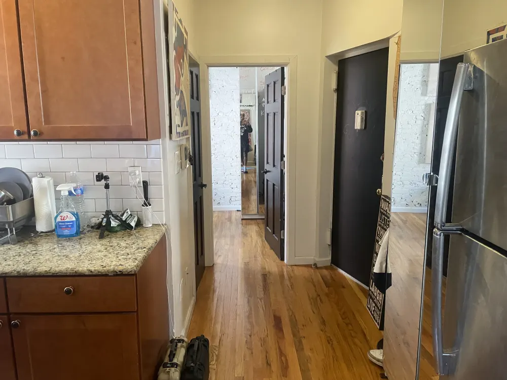 Cozy kitchen with hardwood floors