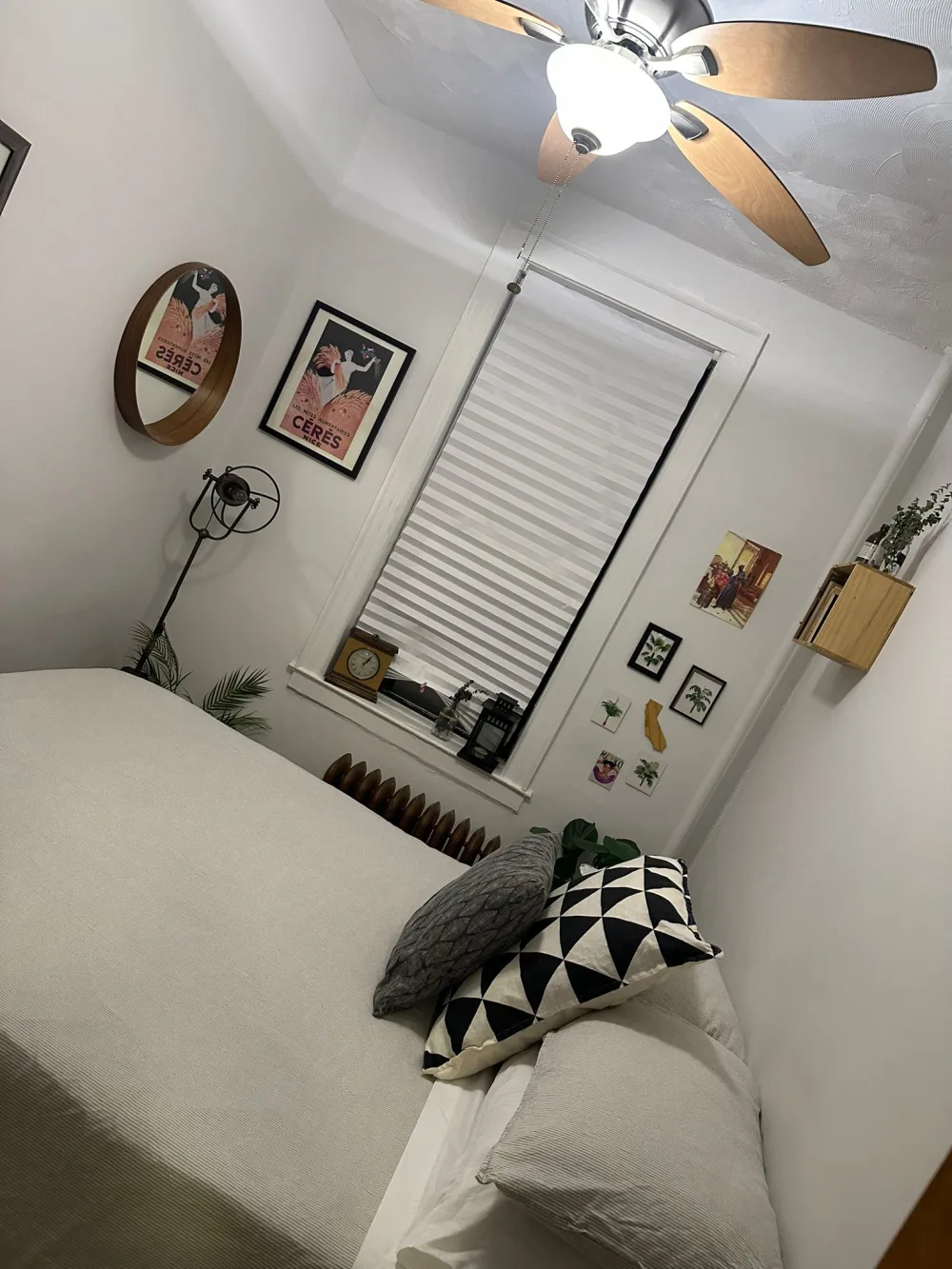 Cozy bedroom with minimal decor.