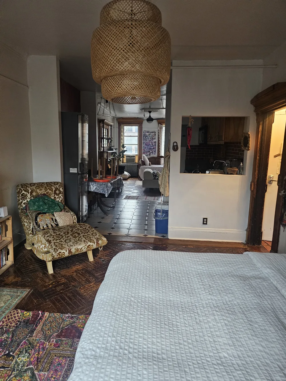 Cozy eclectic apartment with natural light.