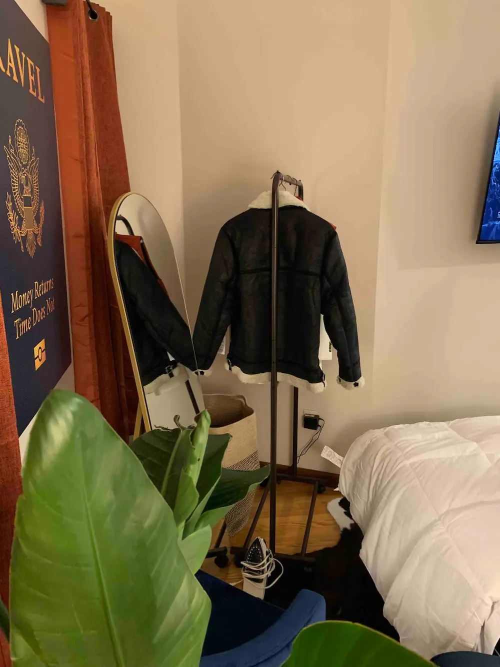 Cozy room with stylish decor.