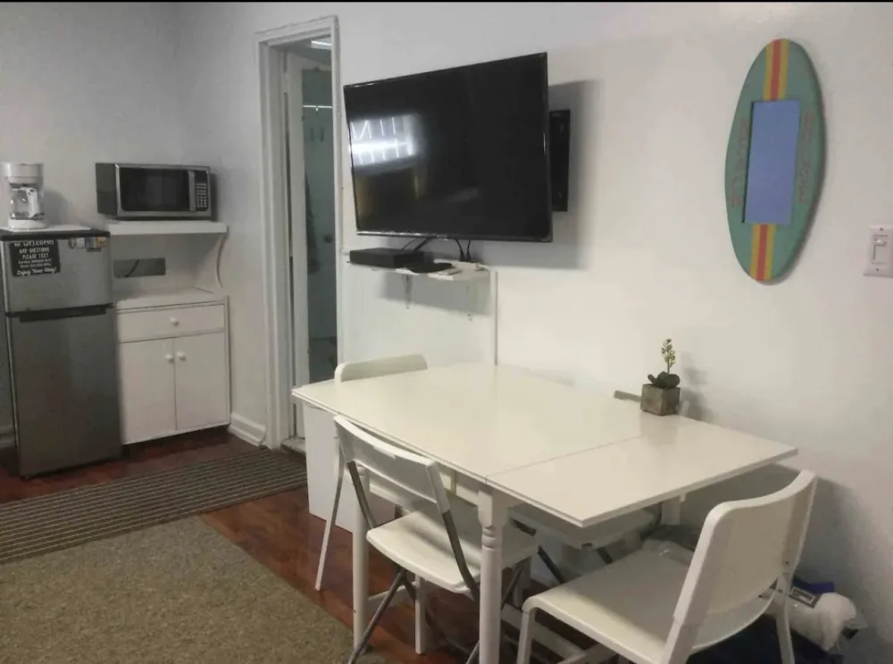 Compact kitchen with modern amenities.