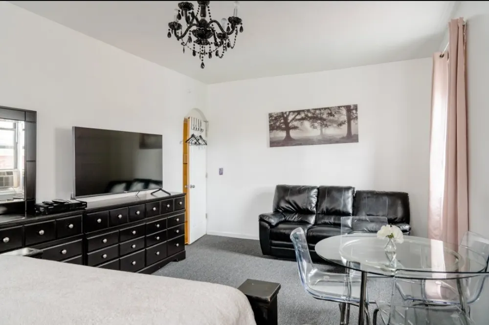 Modern room with elegant decor.