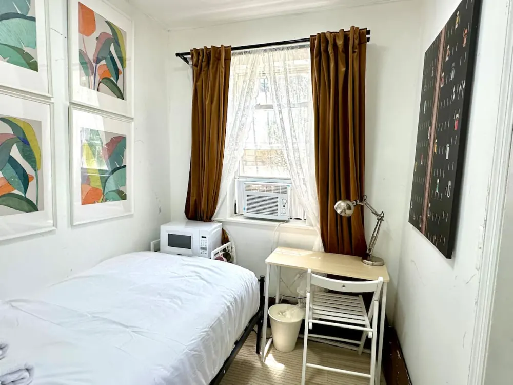 Cozy room with simple furnishings.