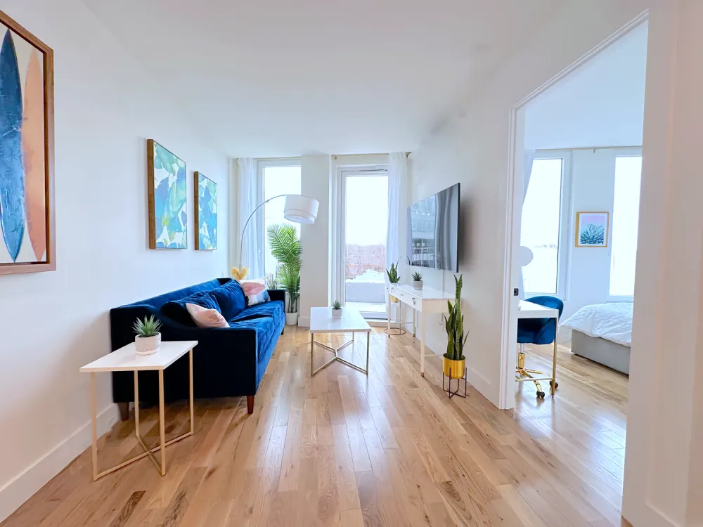 Modern, bright and airy apartment.