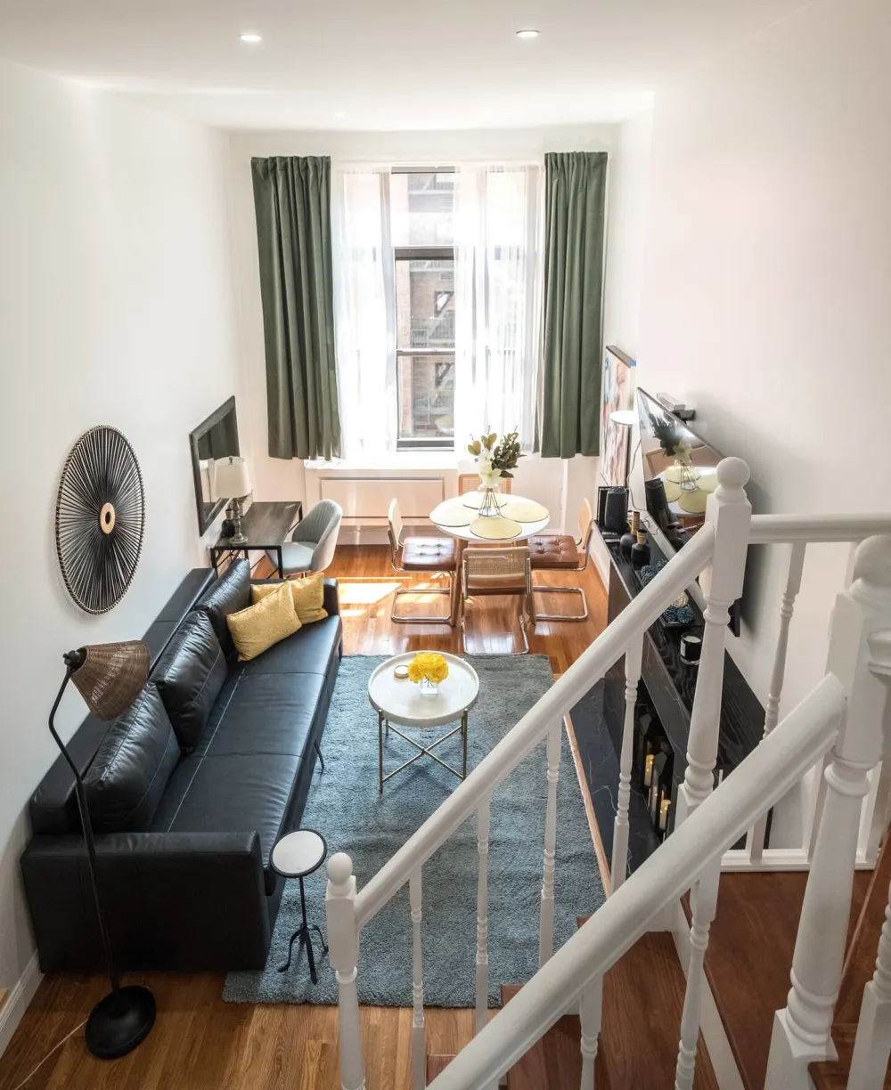 Bright modern living room interior.