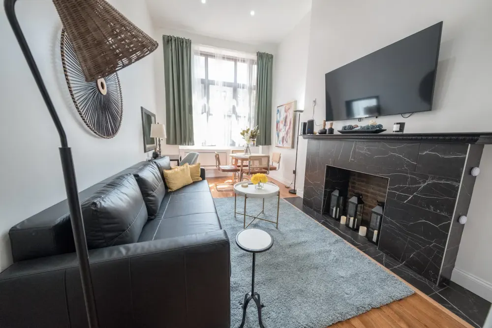 Modern living room with stylish decor.