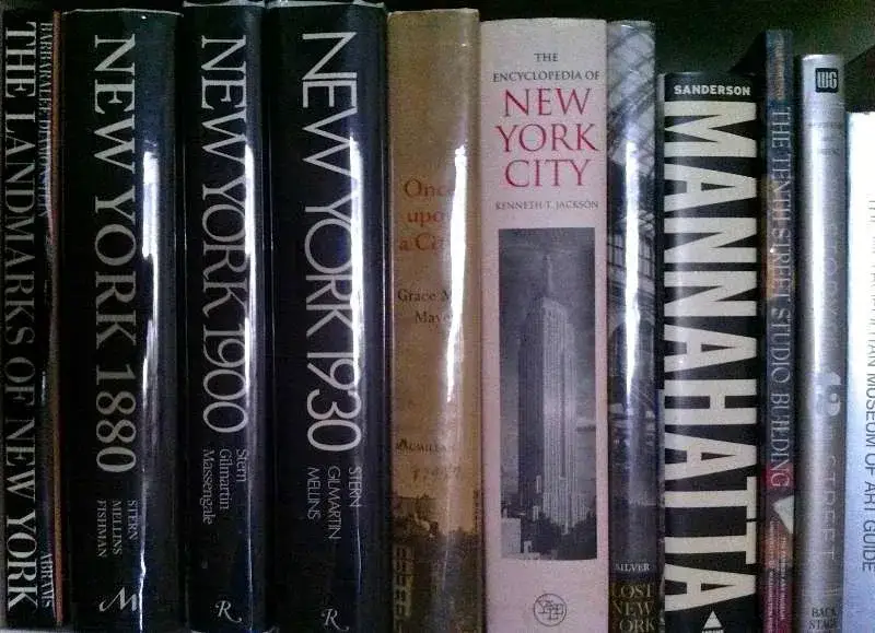 Bookshelf of New York books