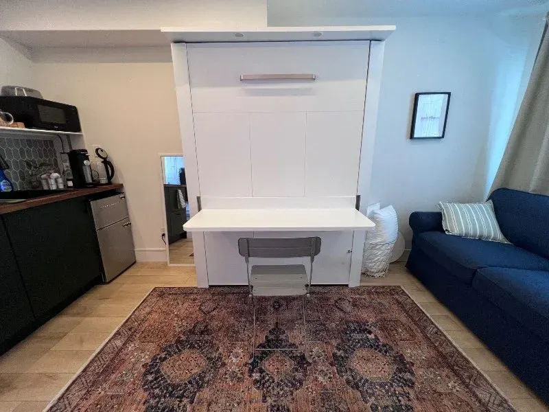 Murphy bed unit with workspace