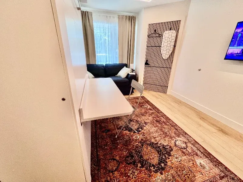 Cozy compact room with desk