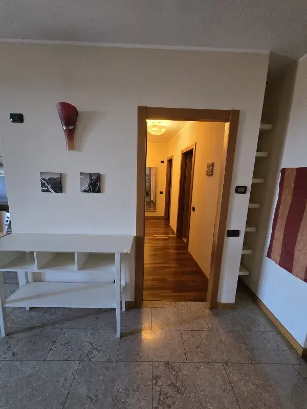 Bright hallway seen through doorway