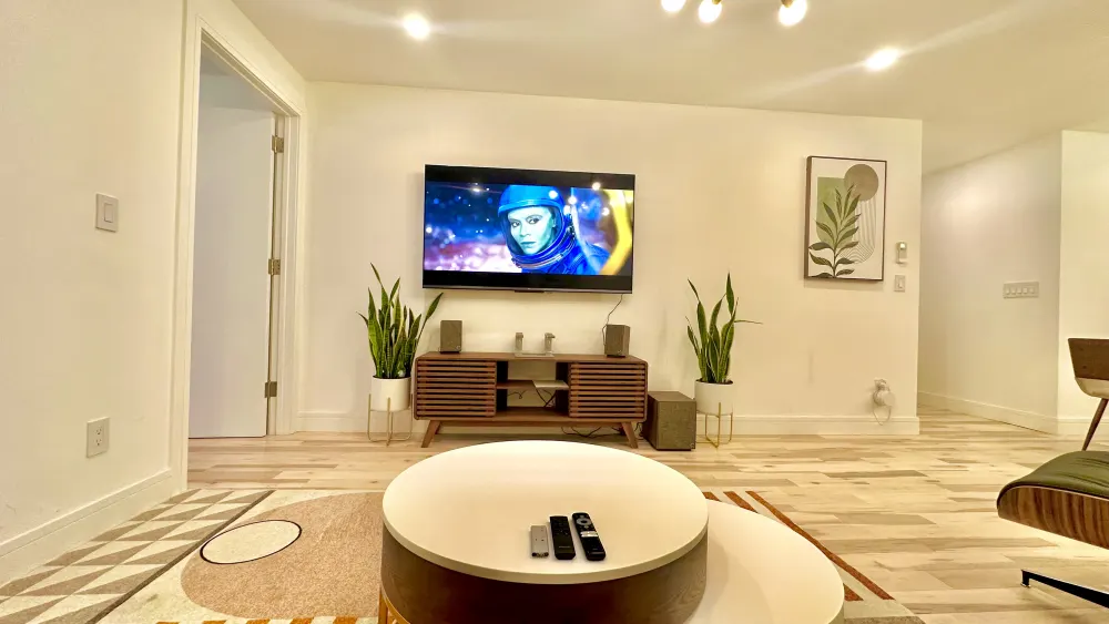 Modern living room with sleek design